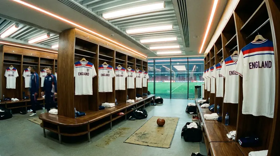 L'équipe d'Angleterre lors d'un match de qualification pour la Coupe du Monde 2026