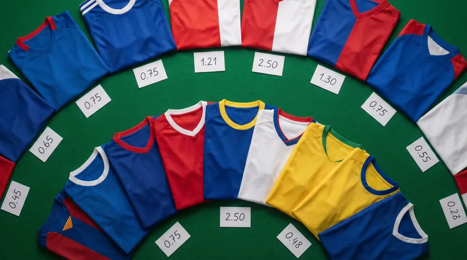 Tableau des cotes des équipes favorites pour la Coupe du Monde 2026