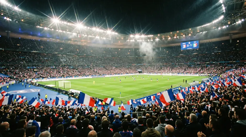 L'équipe de France lors des qualifications pour la Coupe du Monde 2026