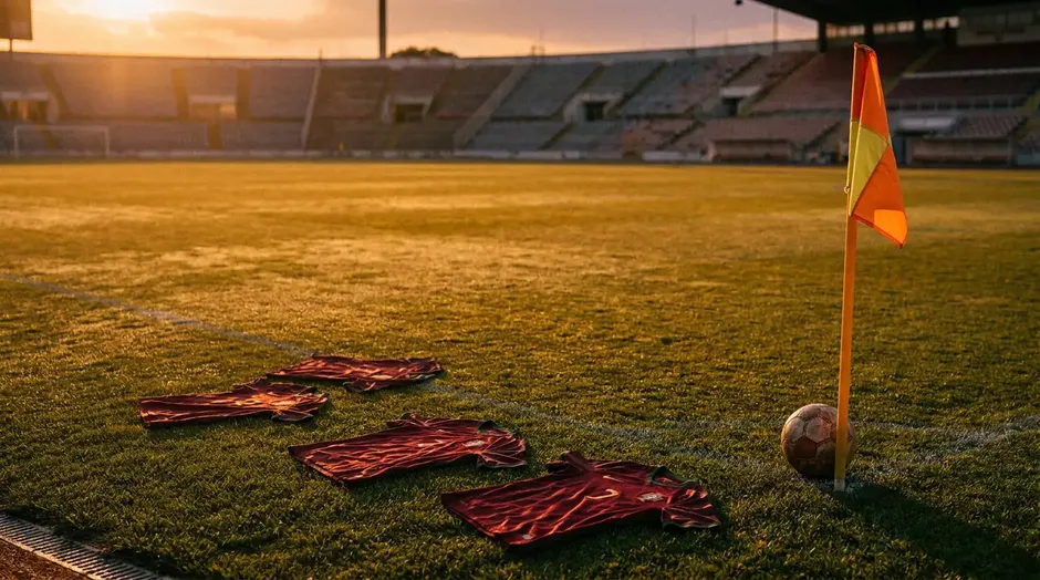 L'équipe du Portugal alignée avant un match de qualification pour la Coupe du Monde 2026